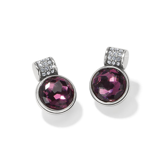 Meridian Aurora Petite Post Earrings — Amethyst