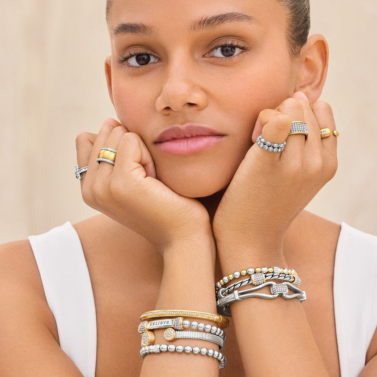 Meridian Classic Hinged Bangle by Brighton