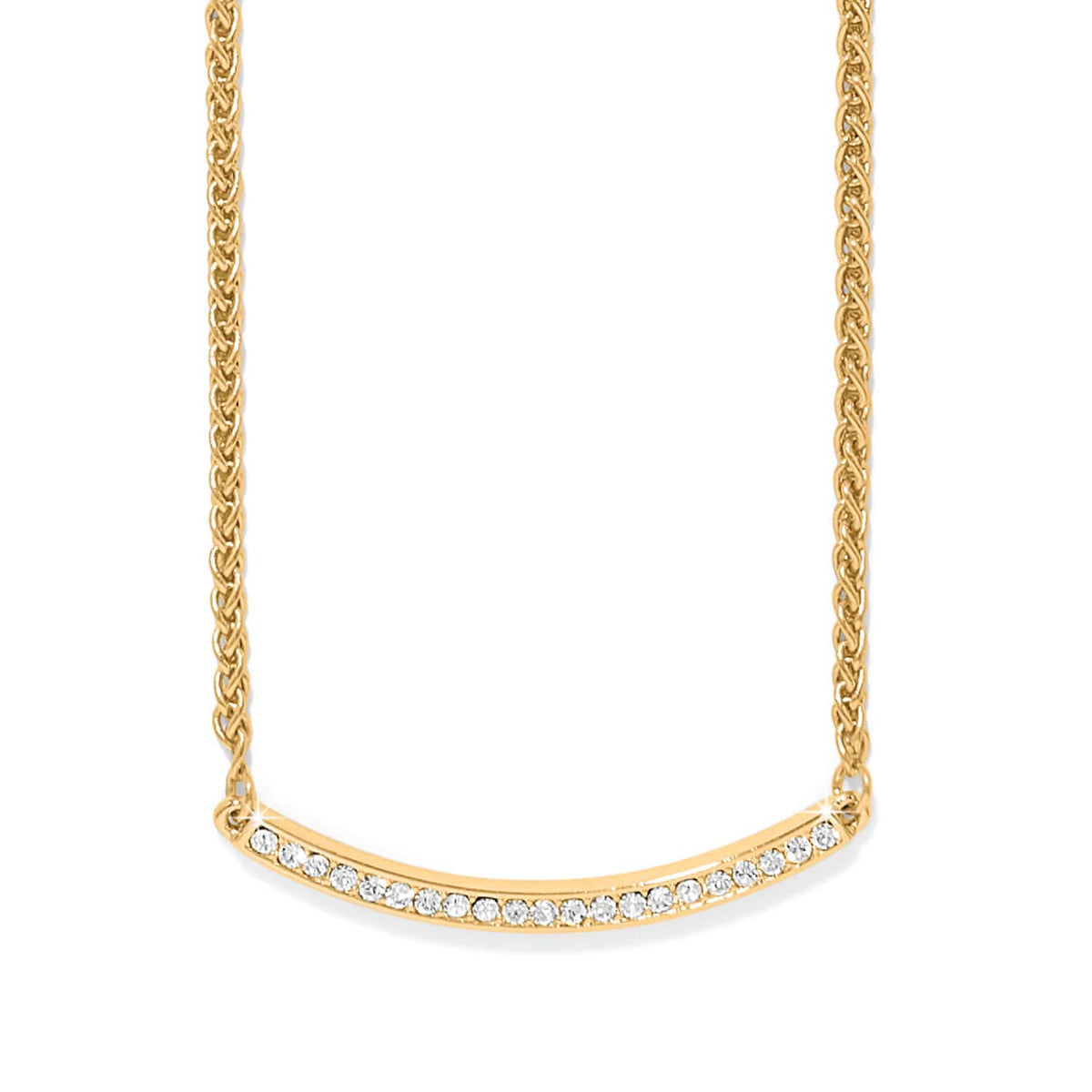 Meridian Geo Bar Necklace — Gold