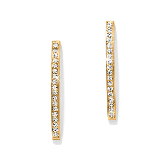 Meridian Geo Bar Post Earrings — Gold