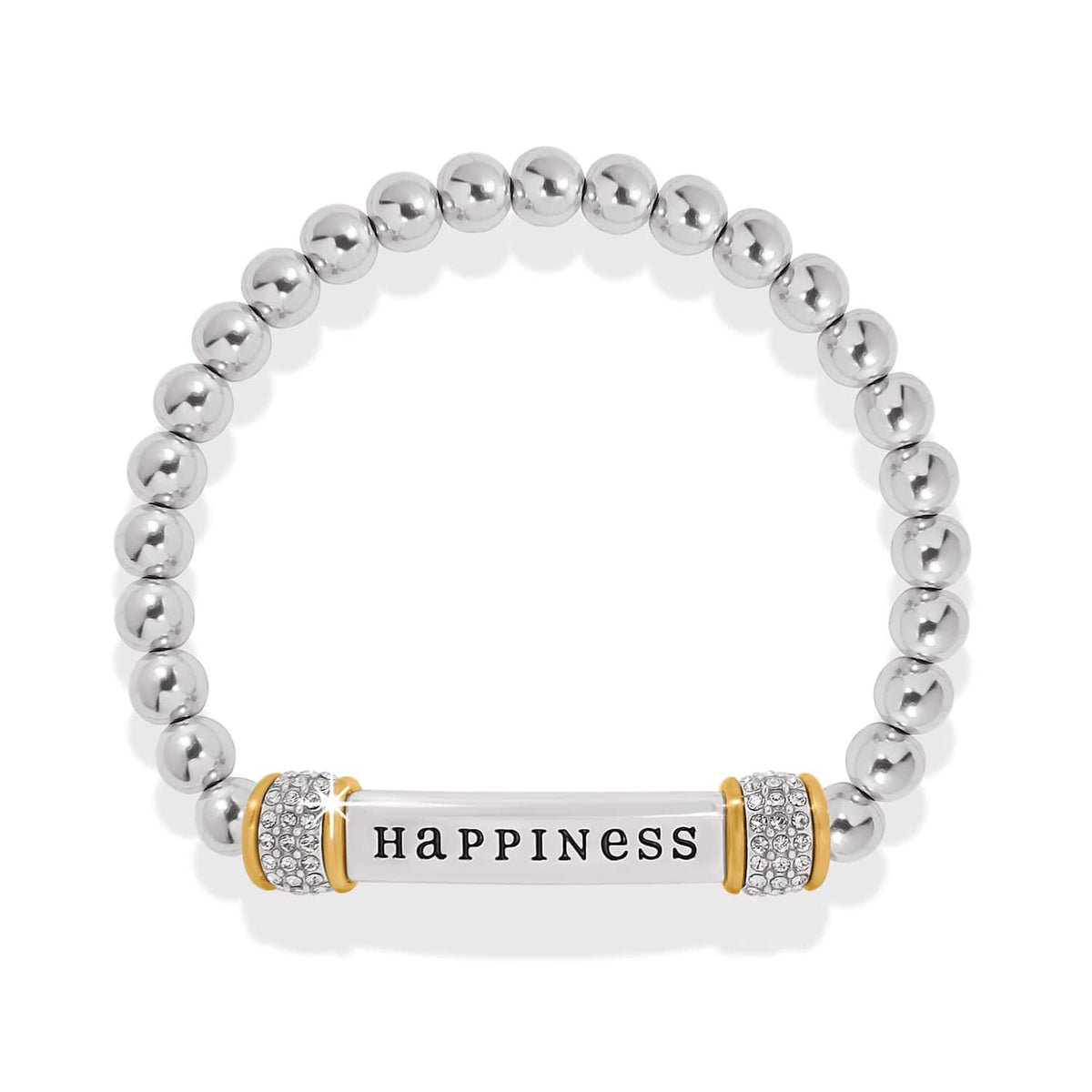 Meridian Happiness Two Tone Stretch Bracelet by Brighton