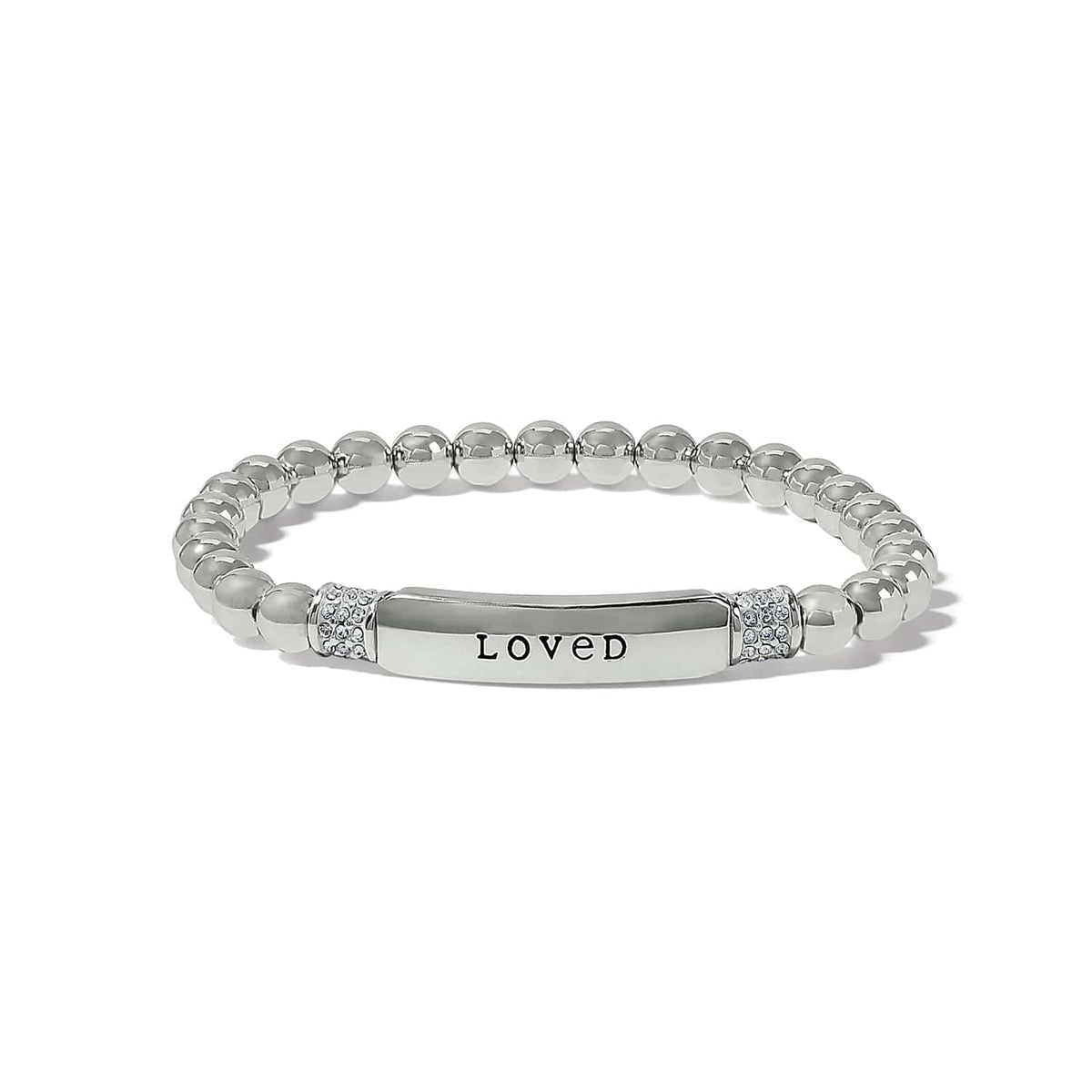 Meridian Love Petite Stretch Bracelet — Silver