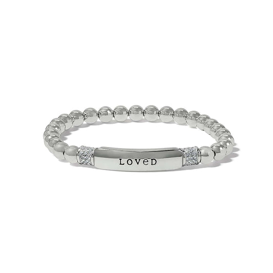 Meridian Love Petite Stretch Bracelet — Silver