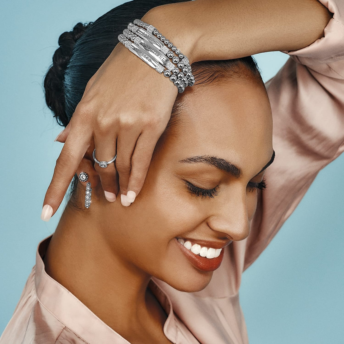 Meridian Love Petite Stretch Bracelet by Brighton