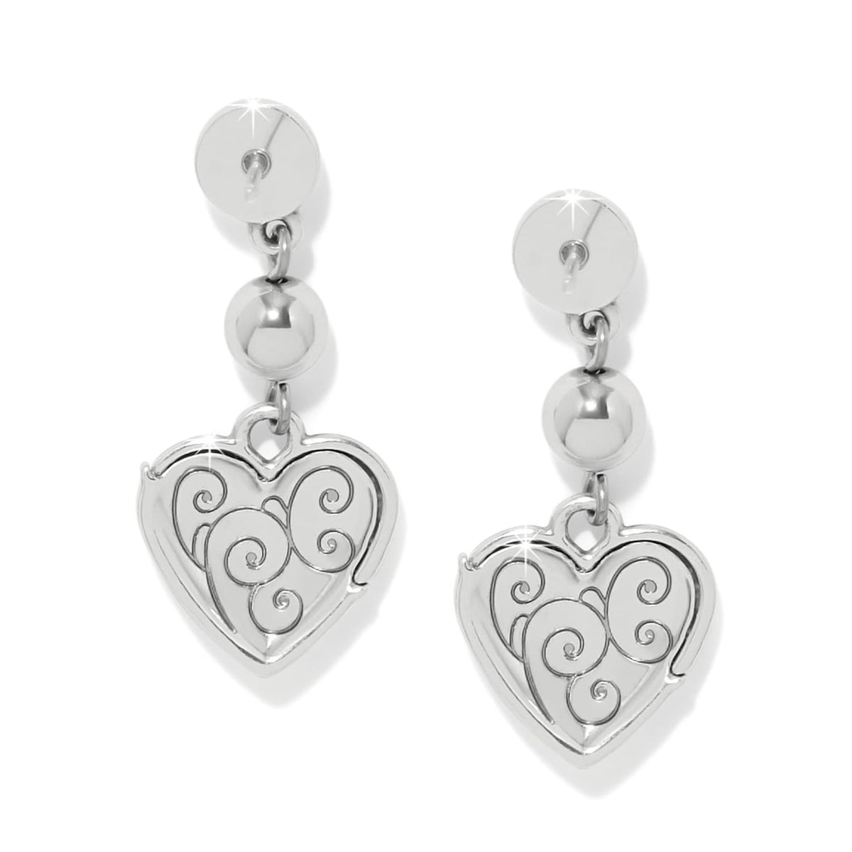 Meridian Petite Heart Wave Post Earrings by Brighton