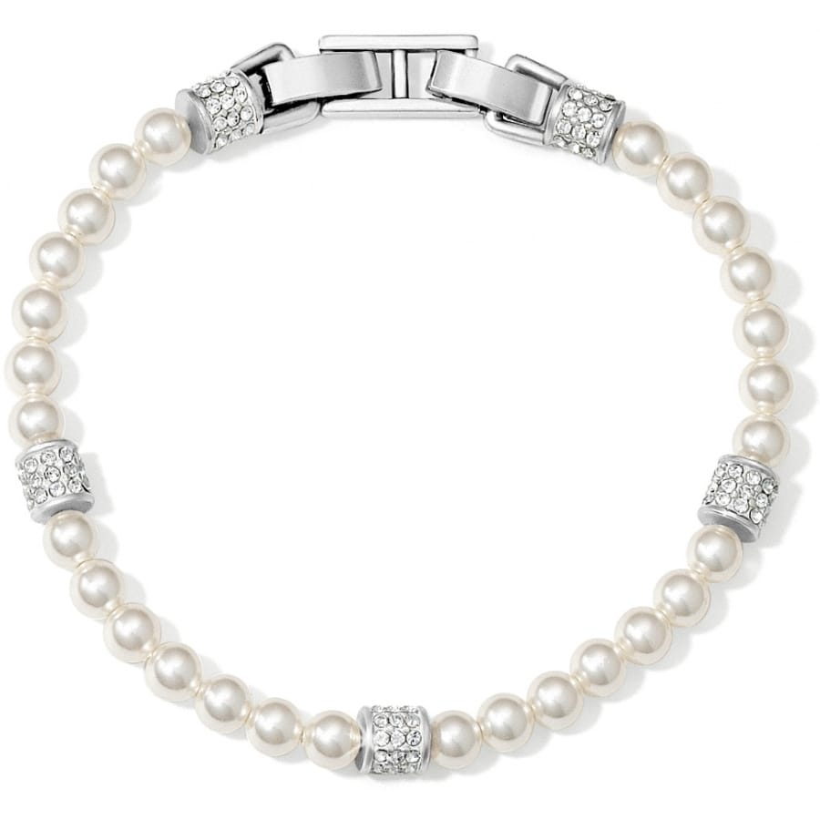 Meridian Petite Pearl Bracelet — Silver-White