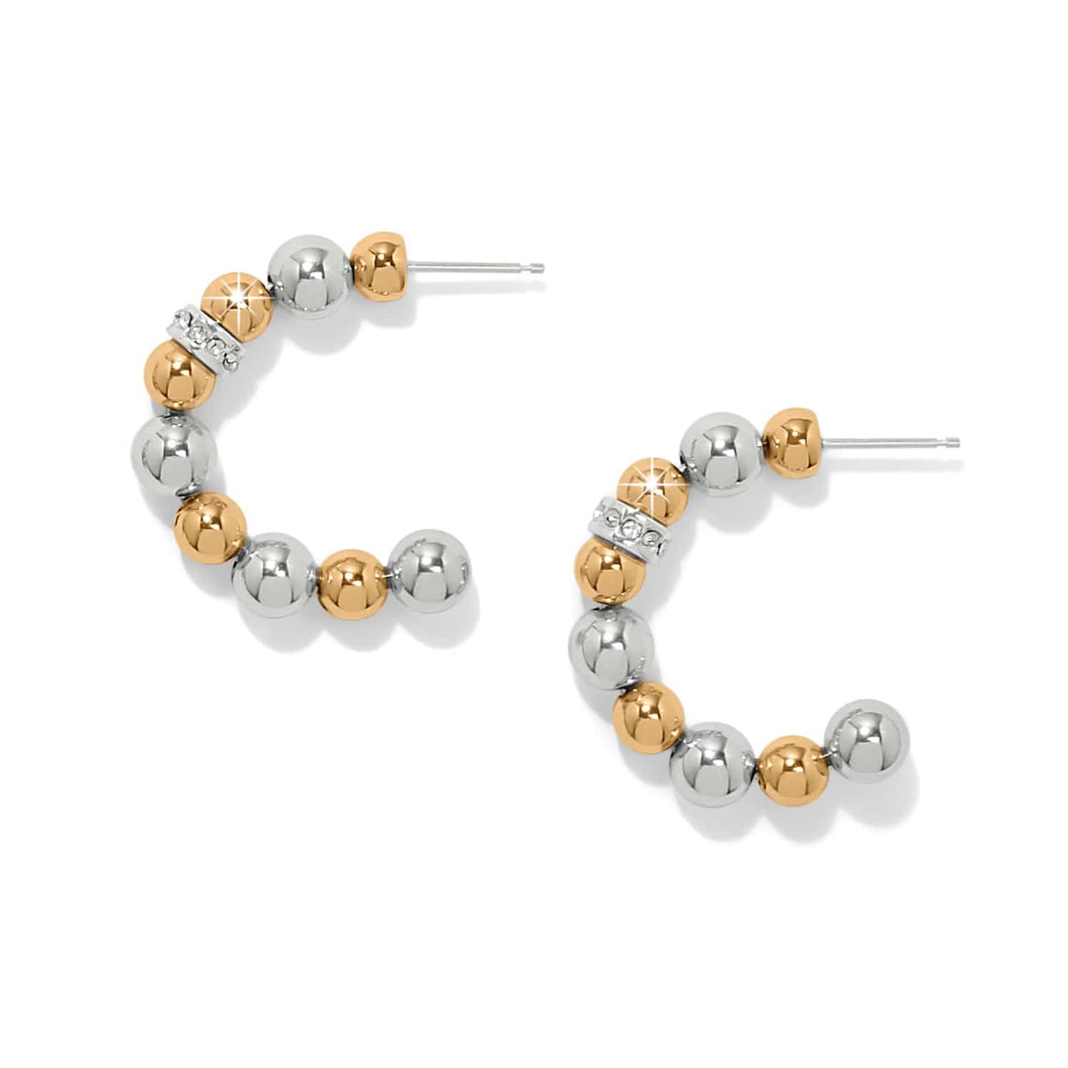 Meridian Petite Station Hoop Earrings by Brighton