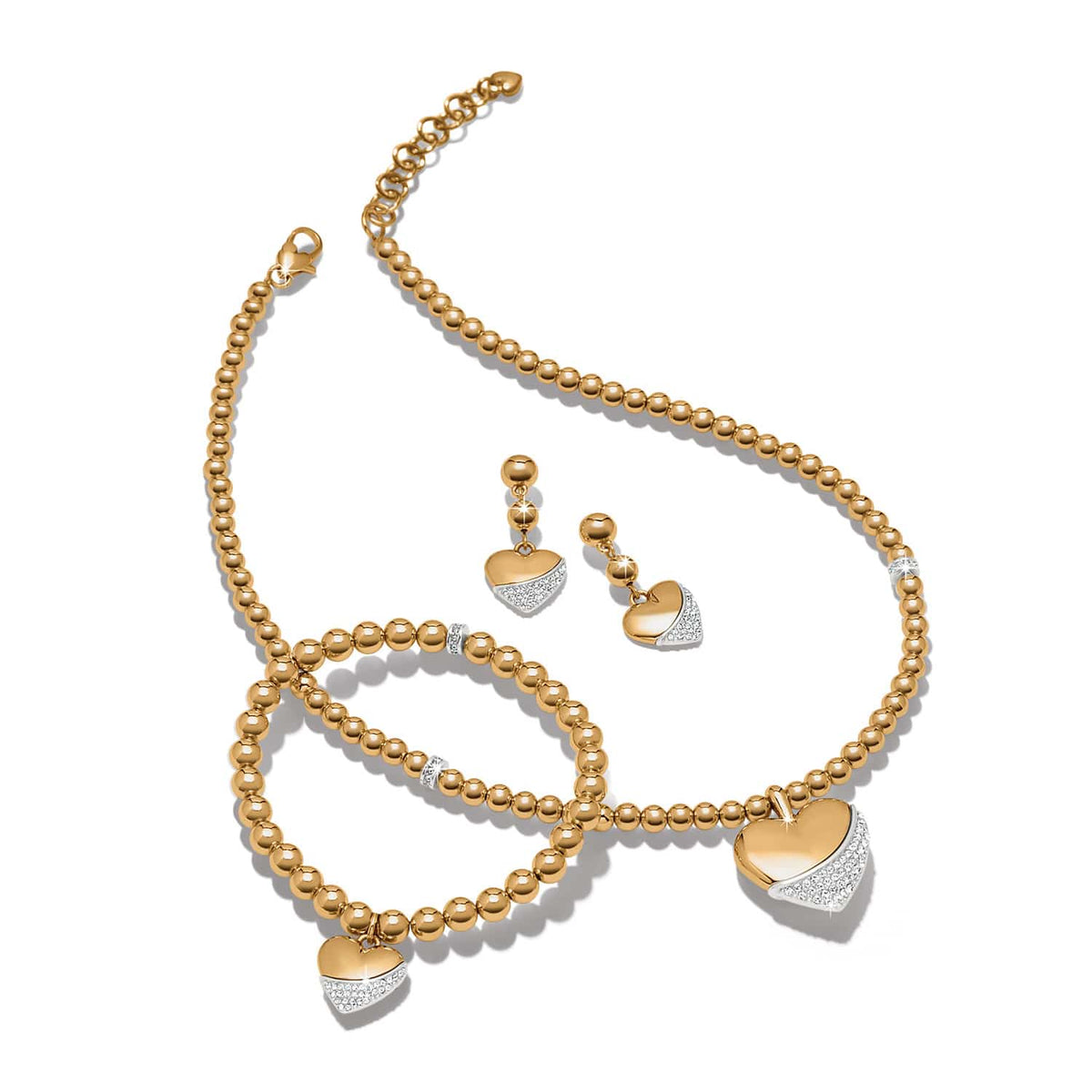 Meridian Petite Wave Heart Necklace by Brighton