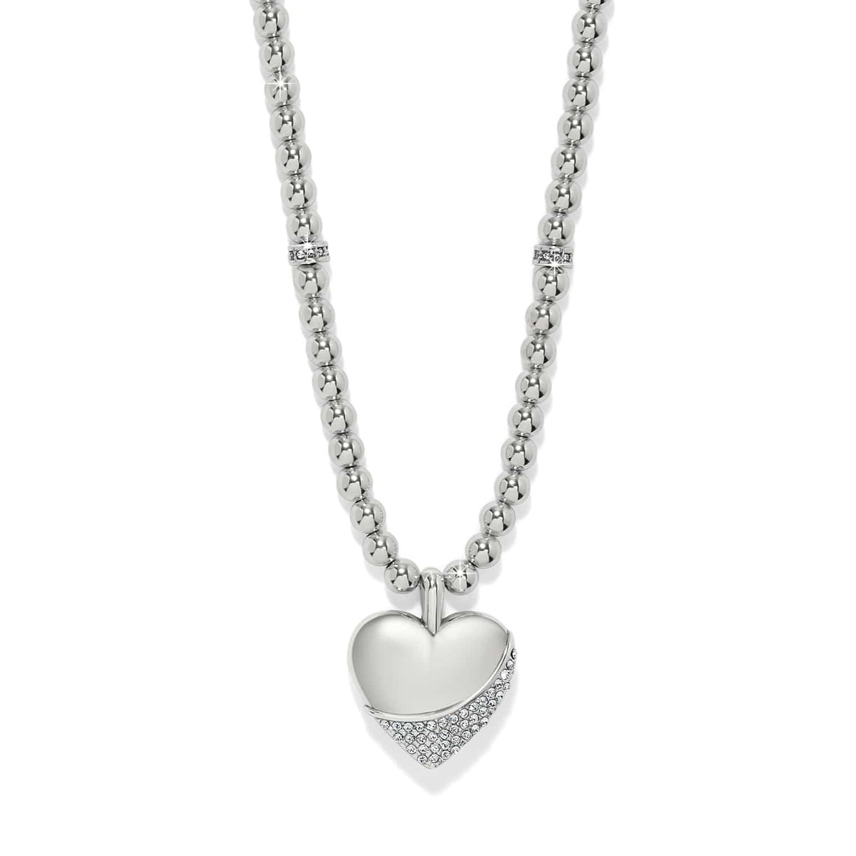 Meridian Petite Wave Heart Necklace by Brighton