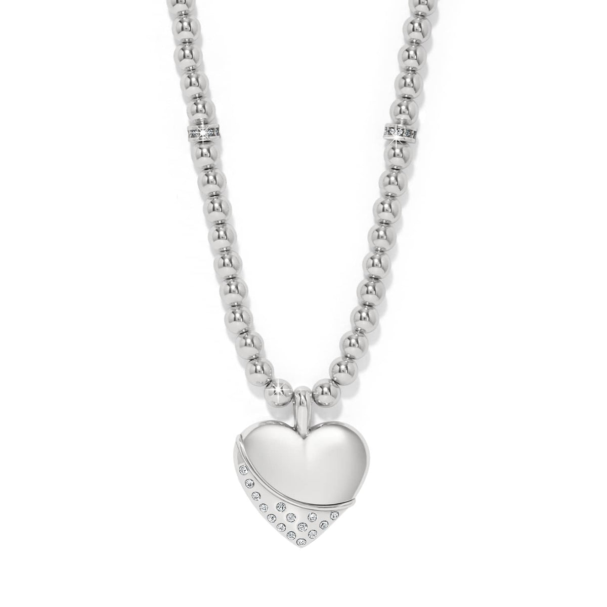 Meridian Petite Wave Heart Necklace by Brighton