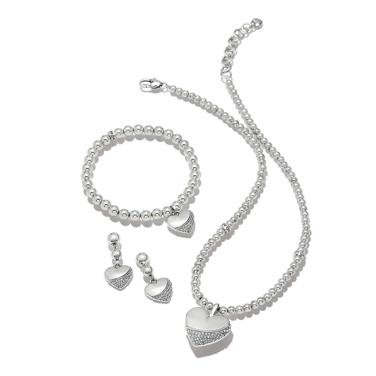 Meridian Petite Wave Heart Necklace by Brighton