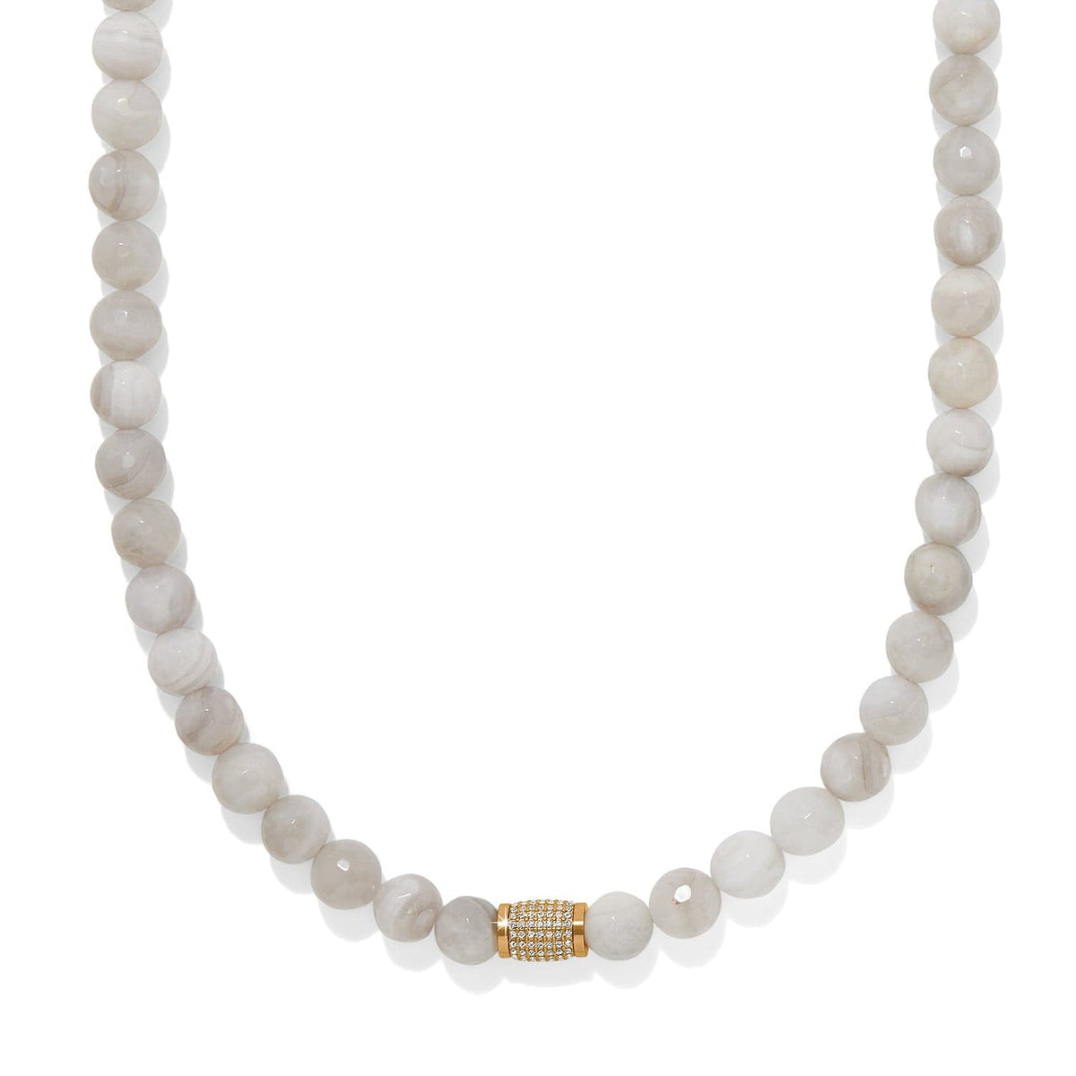 Meridian Solis Bead Necklace — Cream
