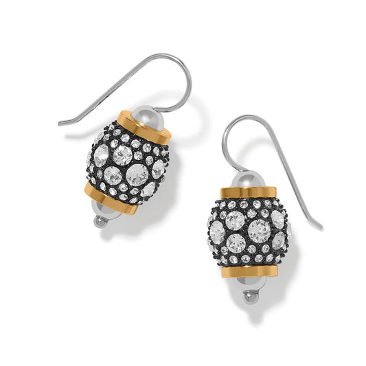 Meridian Solis Hematite French Wire Earrings — Silver-Gold
