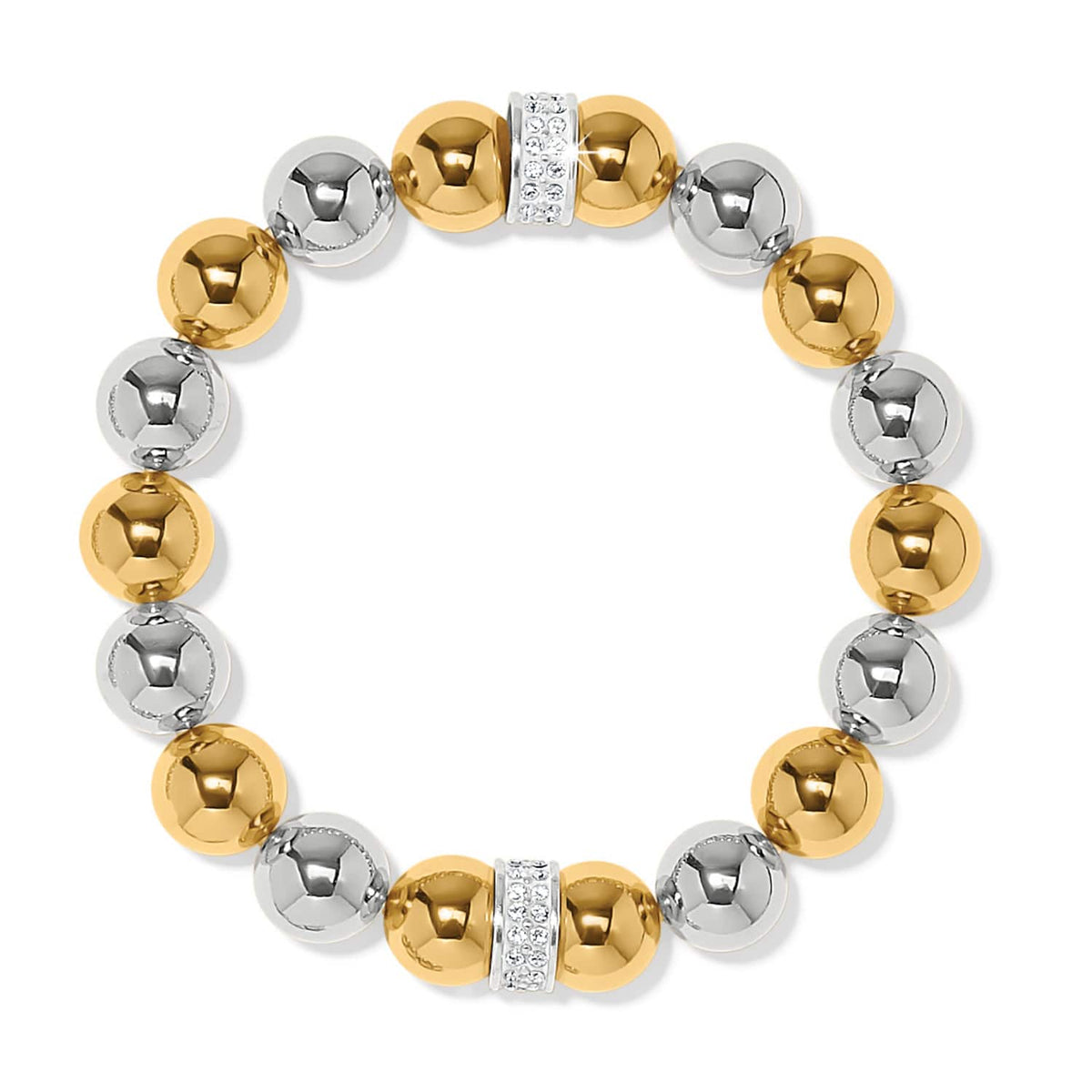 Meridian Stretch Bracelet — Silver-Gold