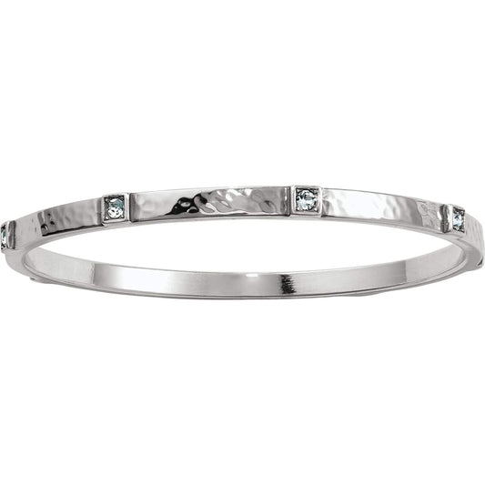 Meridian Zenith Station Bangle — Silver