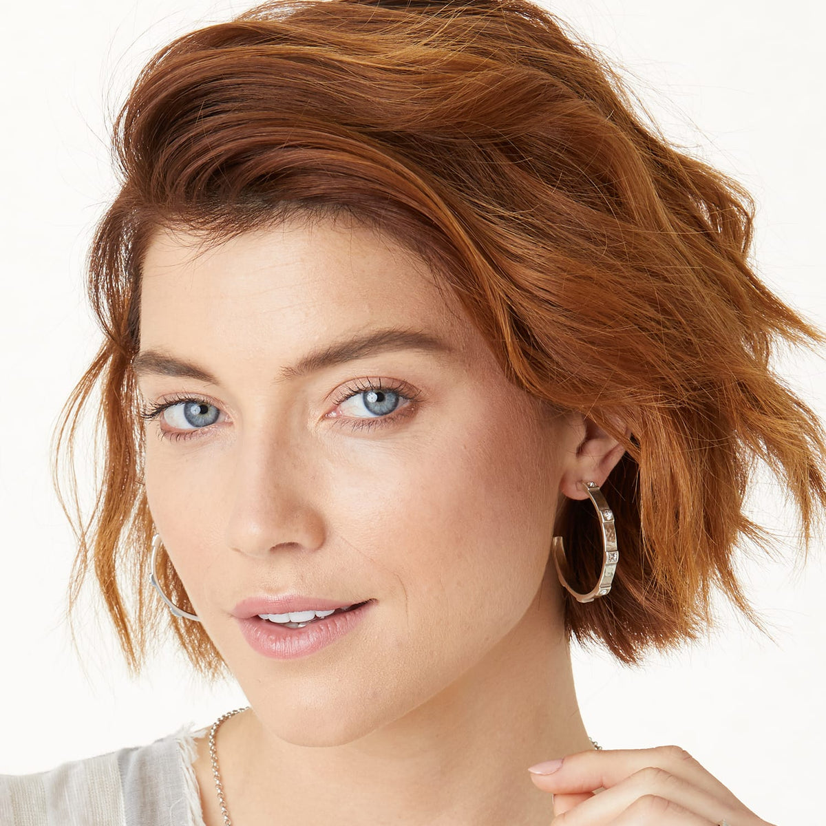 Meridian Zenith Station Hoop Earrings by Brighton