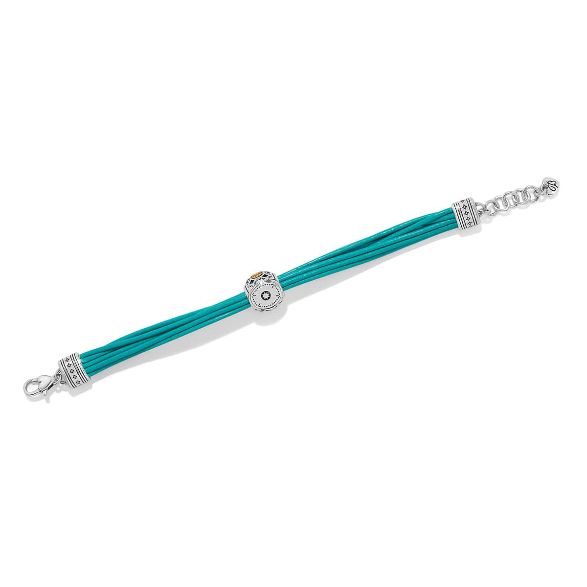 Mosaic Cerrillos Leather Bracelet — Brown