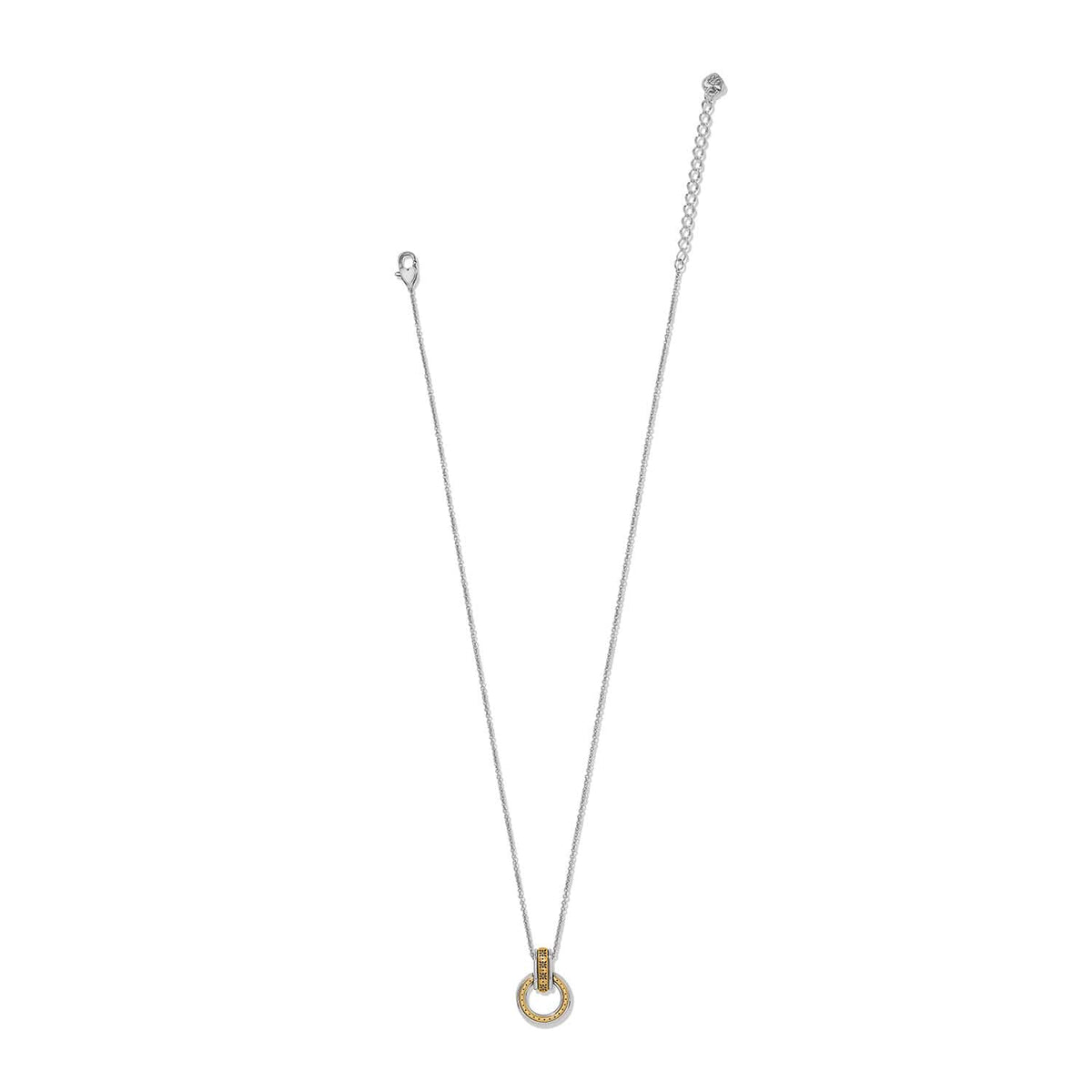 Mosaic Two Tone Link Ring Necklace by Brighton