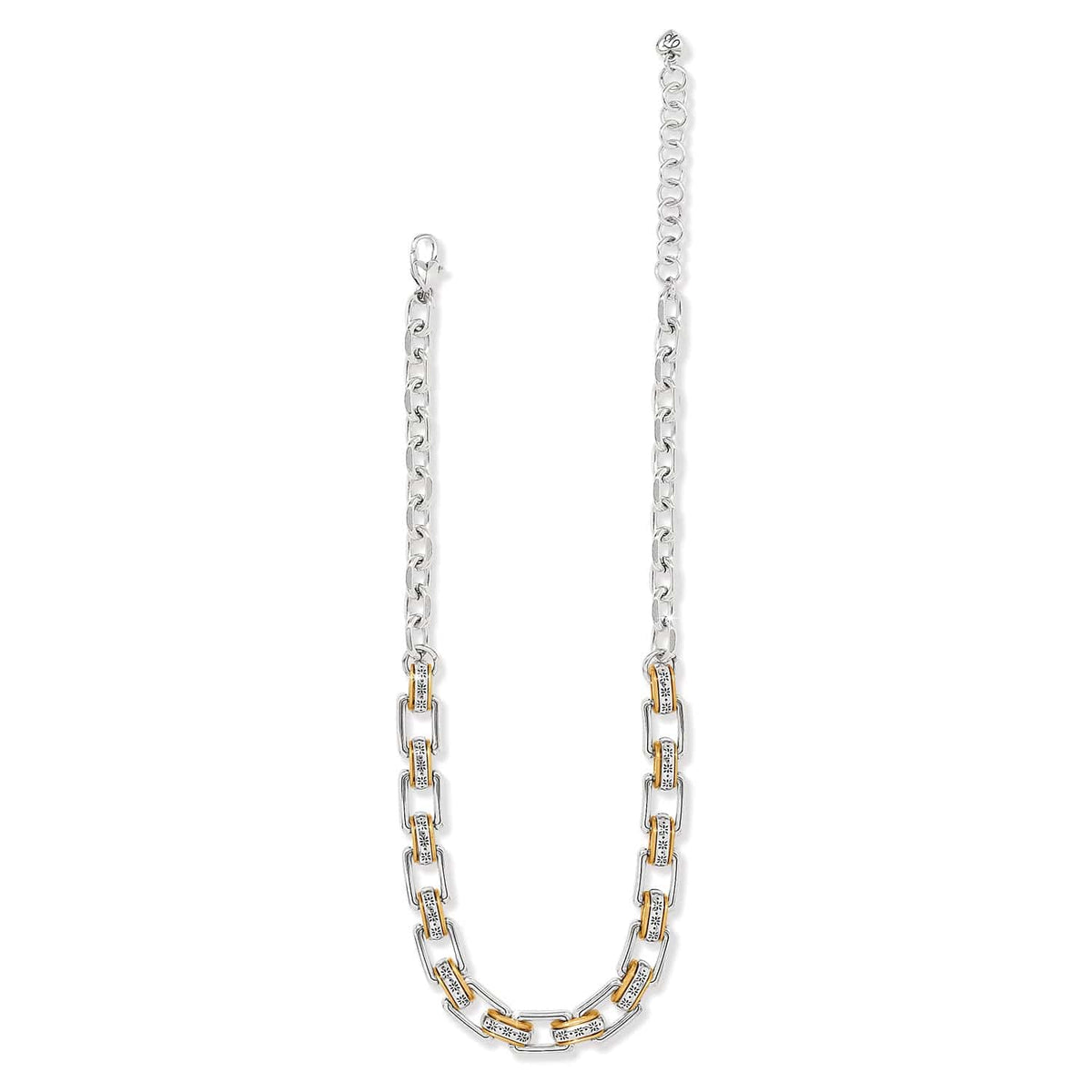 Mosaic Two Tone Links Necklace by Brighton