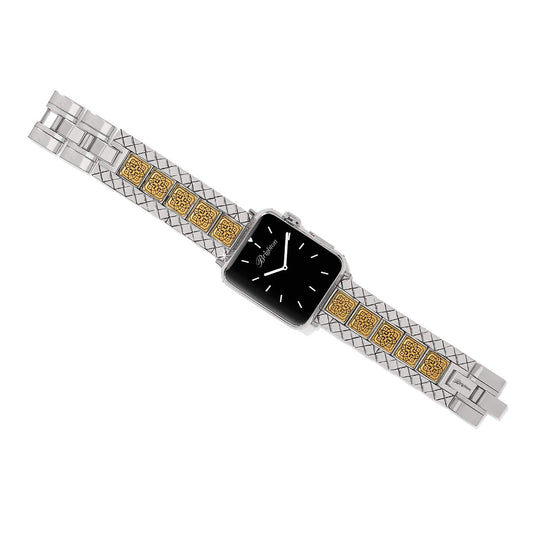 Mosaic Two Tone Watch Band — Silver-Gold