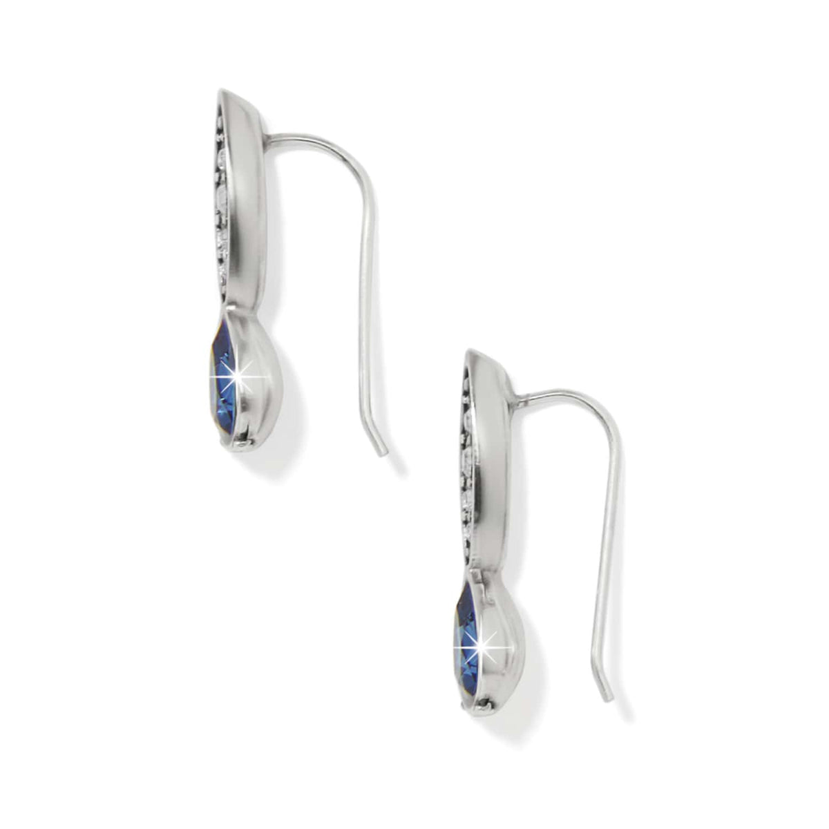 Mystery Of Love French Wire Earrings — Silver-Topaz