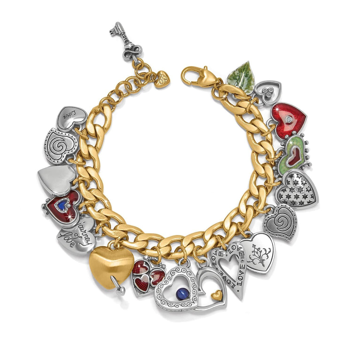 One Heart Color Charm Bracelet by Brighton