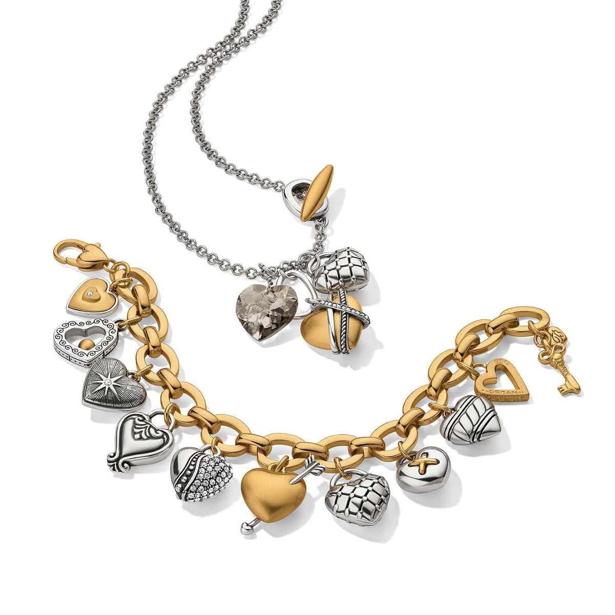 One Heart Large Charm Bracelet by Brighton
