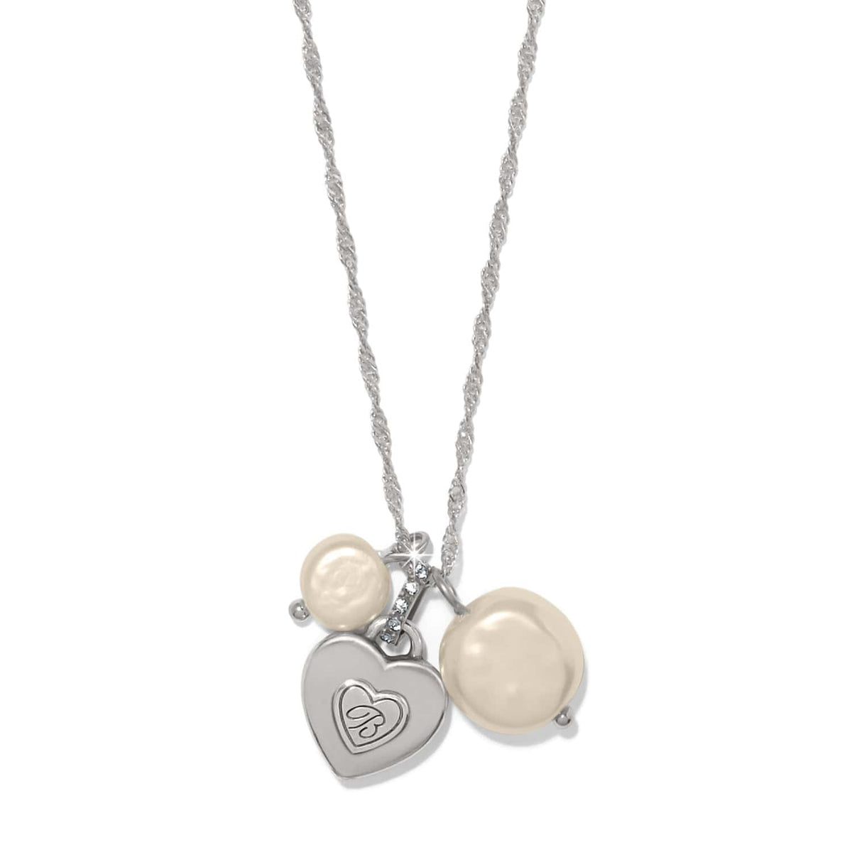One Heart Pearl Short Necklace by Brighton