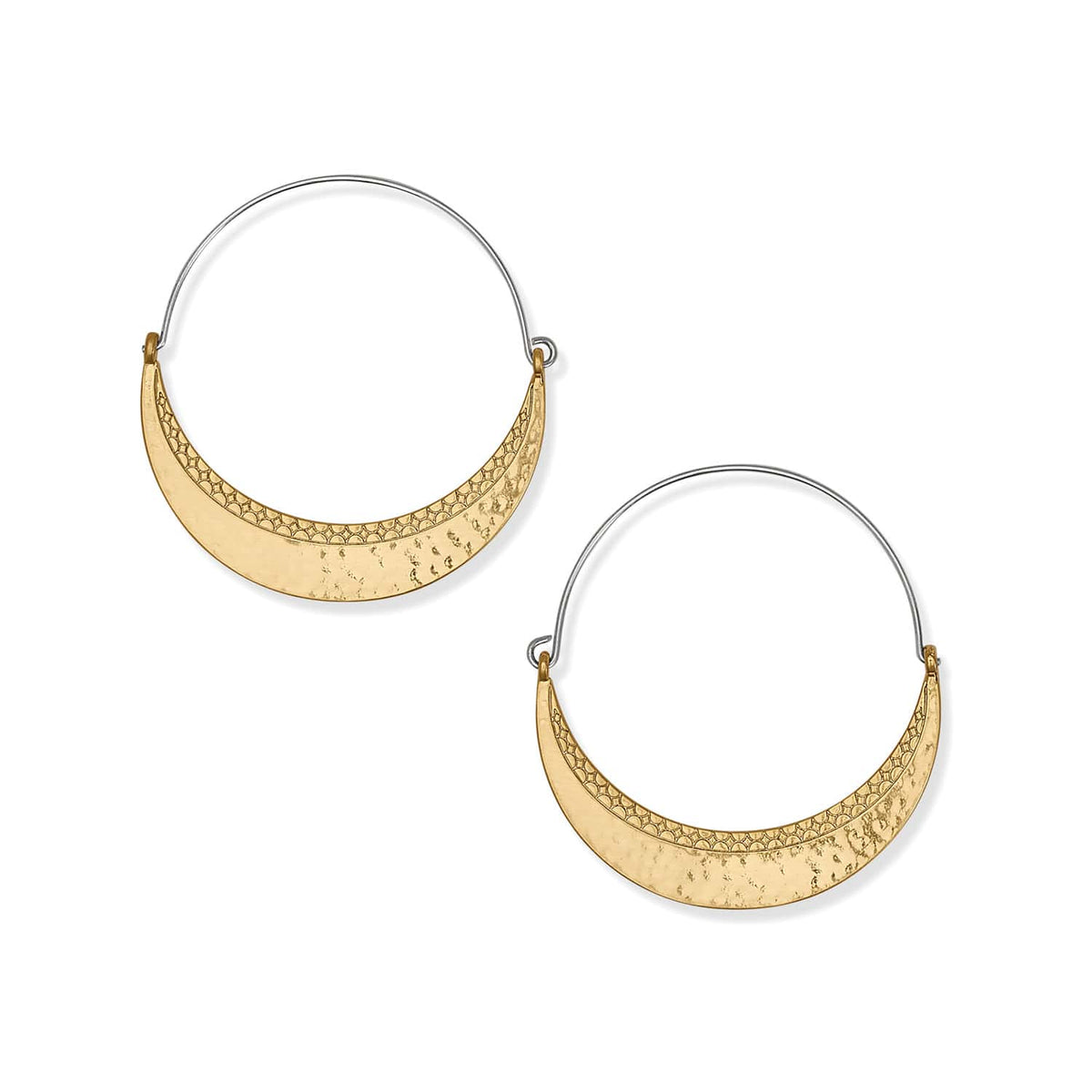 Palm Canyon Large Hoop Earrings — Gold
