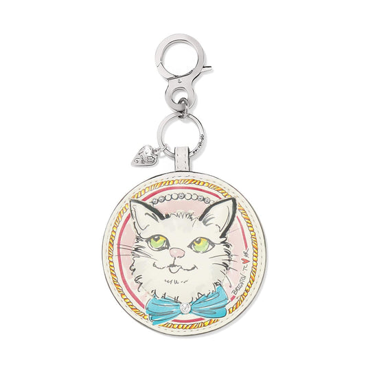 Paris Blooms Sparkle Kitty Handbag Fob — Multi