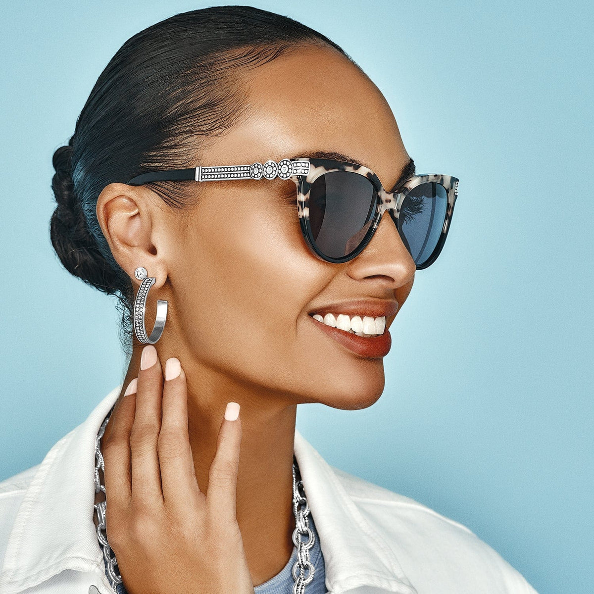 Pebble Medali Dual Tone Sunglasses by Brighton