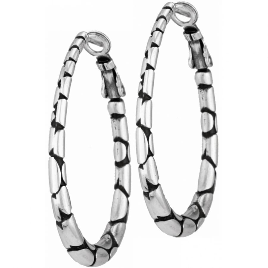 Pebble Oval Hoop Earrings by Brighton