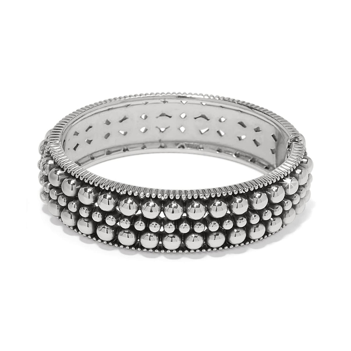 Pretty Tough Pierced Hinge Bangle by Brighton