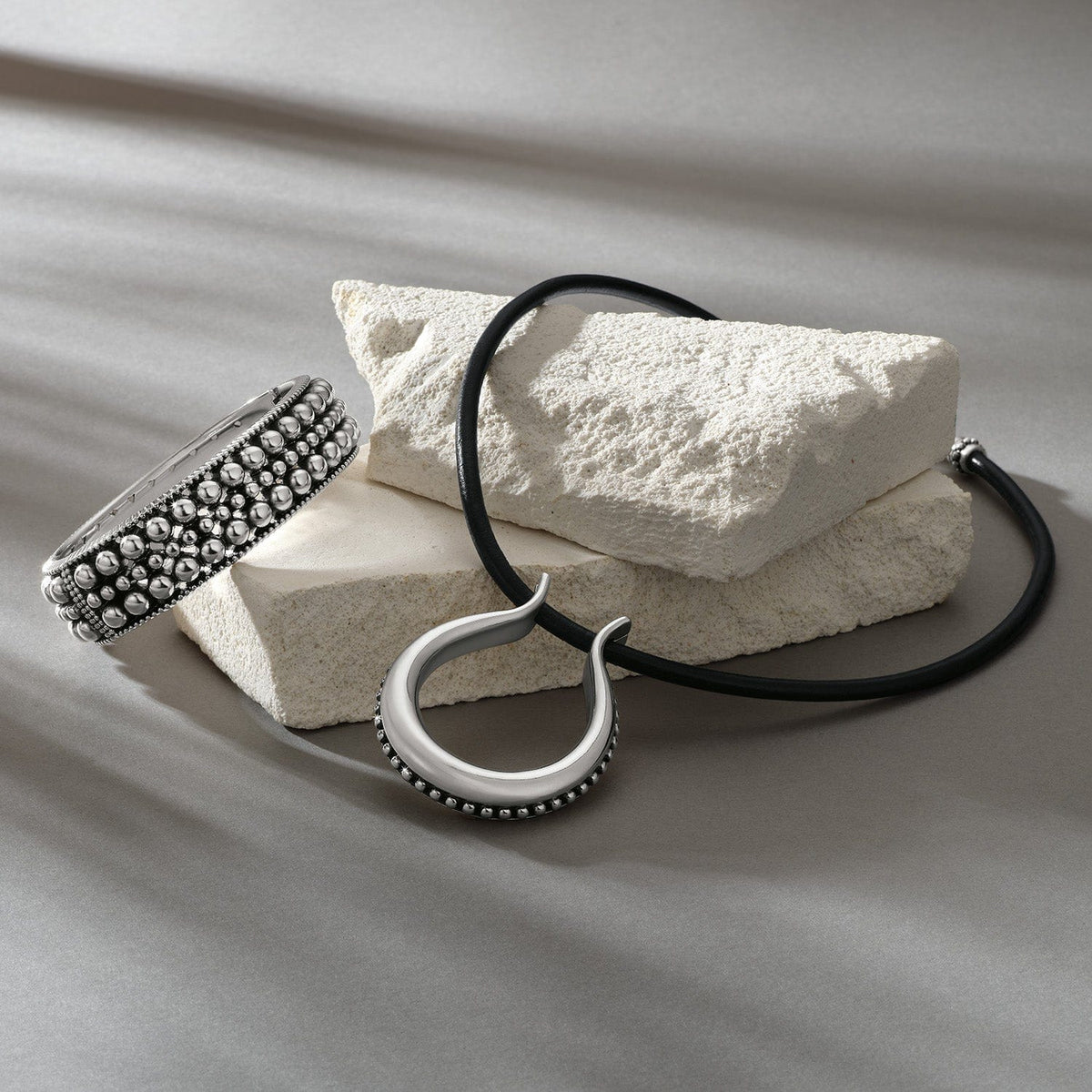 Pretty Tough Pierced Hinge Bangle by Brighton