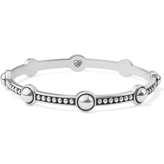 Pretty Tough Stud Bangle — Silver