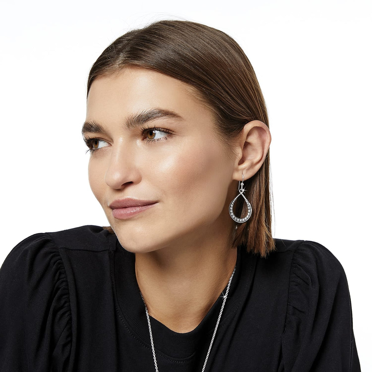 Pretty Tough Teardrop French Wire Earrings by Brighton