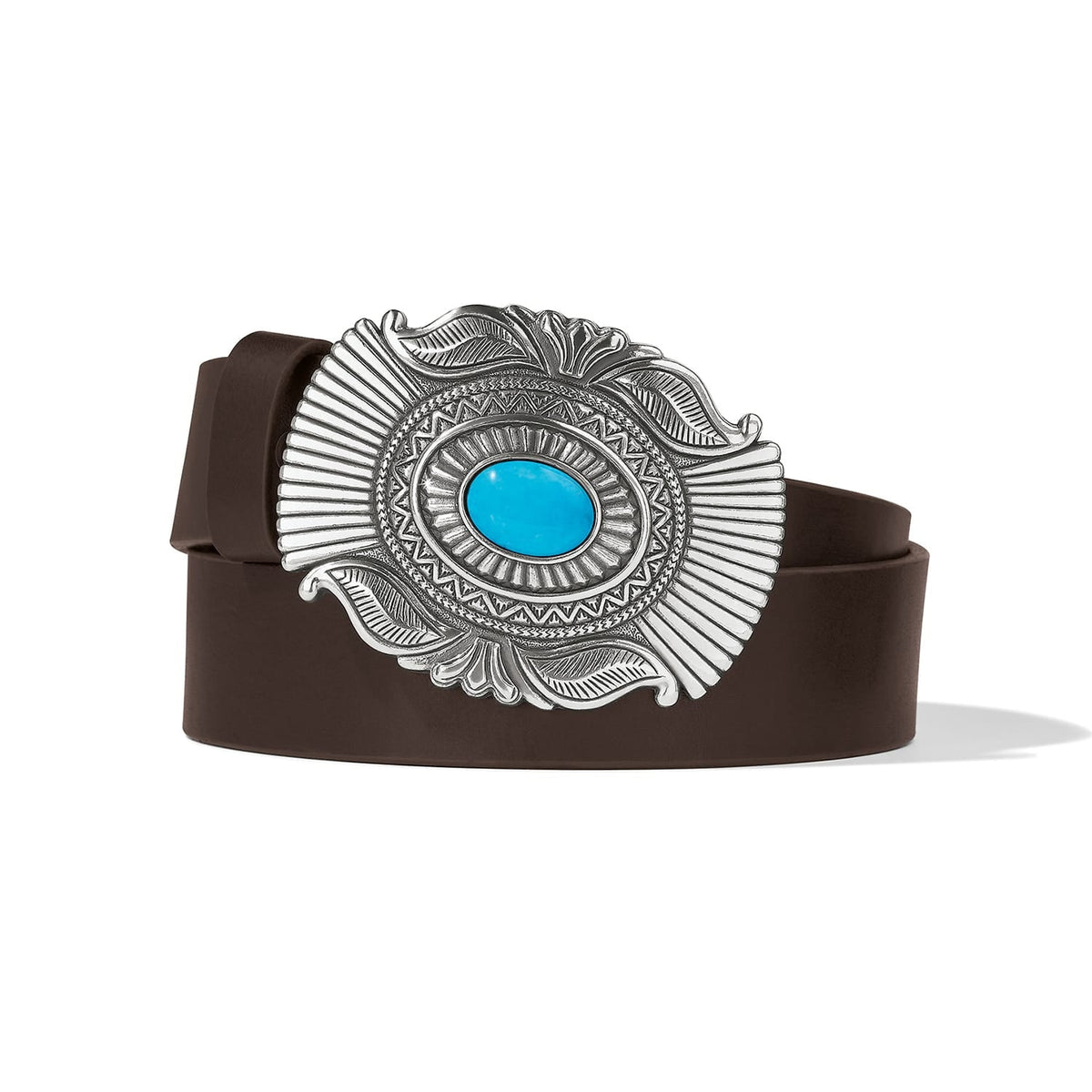 Raindance Belt — Brown-Turquoise