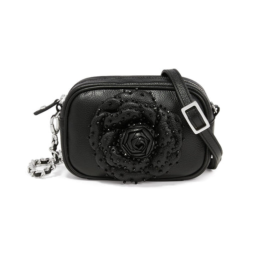 Rosie Beaded Camera Bag — Black
