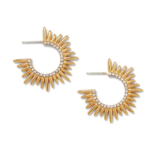 Solara Hoop Earrings — Gold