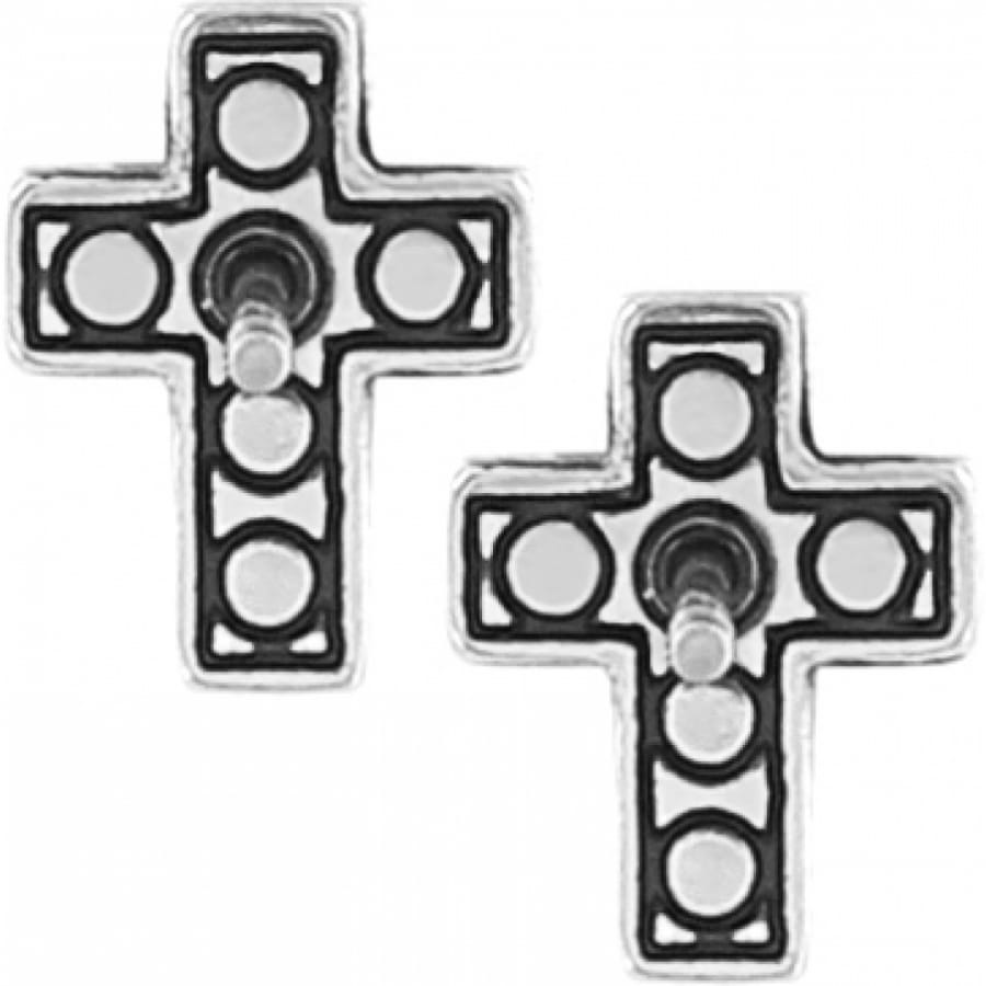 Starry Night Cross Mini Post Earrings by Brighton