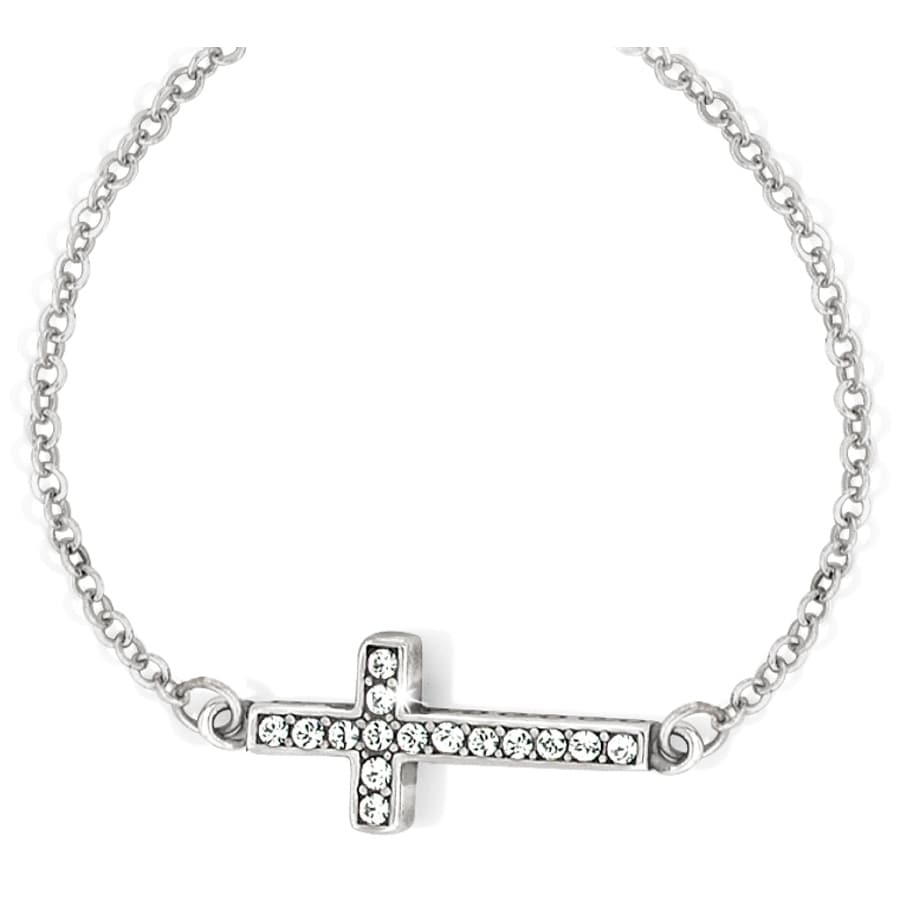 Starry Night Cross Necklace — Silver