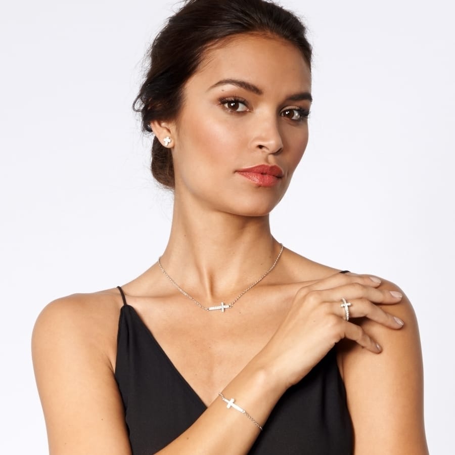 Starry Night Cross Necklace by Brighton