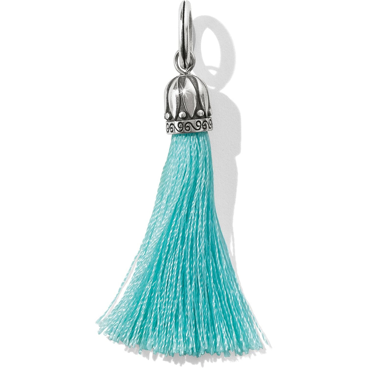 Tahlia Tassel Amulet — Aqua