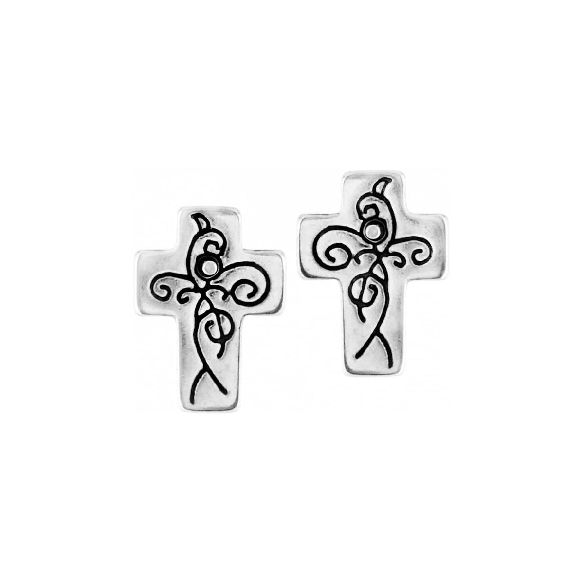 True Cross Mini Post Earrings by Brighton