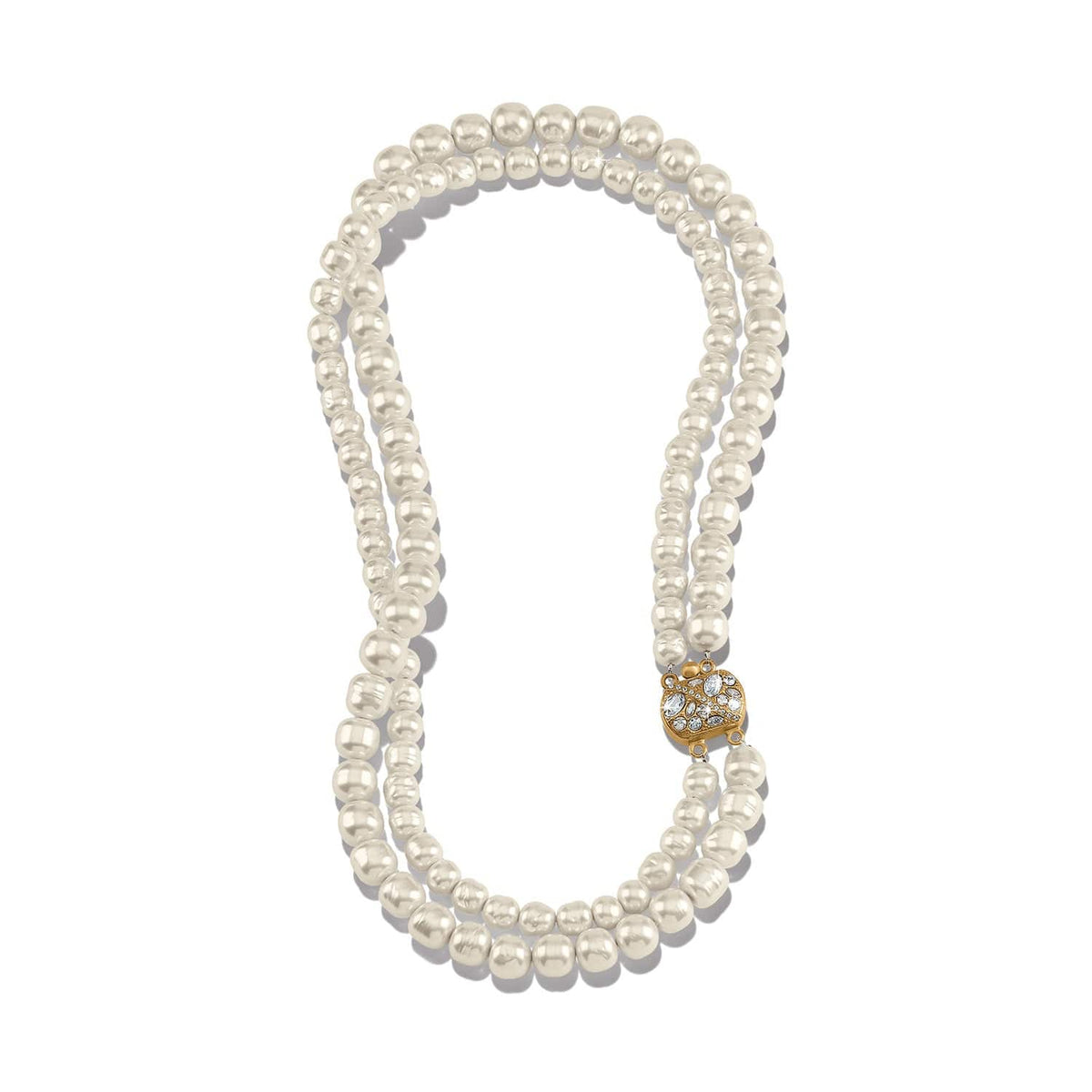 Trust Your Journey Double Pearl Necklace by Brighton