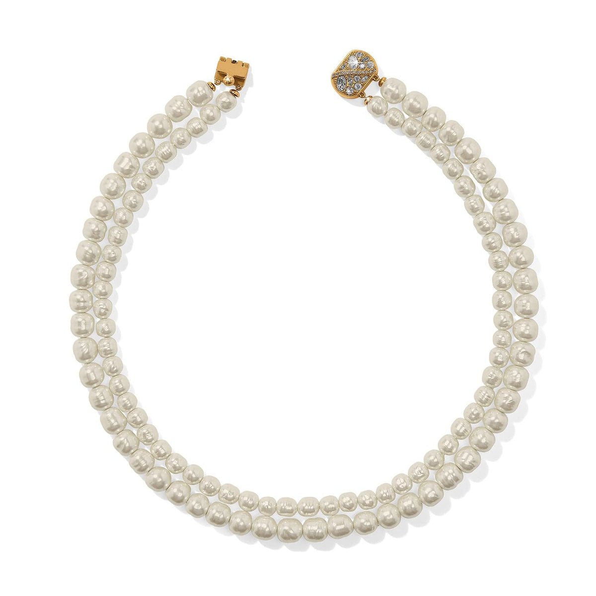 Trust Your Journey Double Pearl Necklace by Brighton