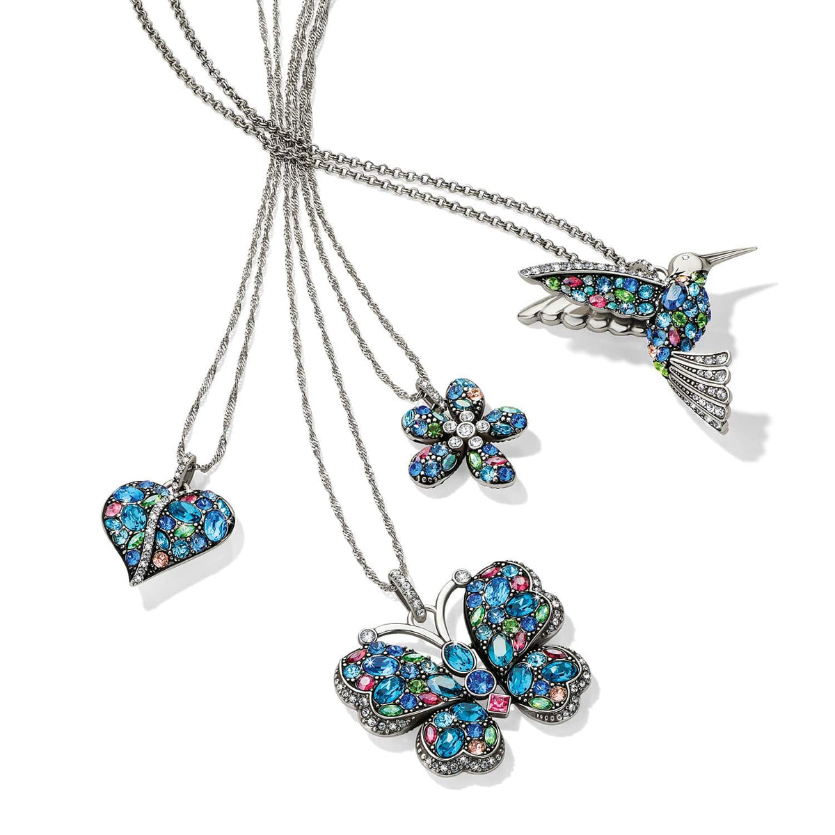 Trust Your Journey Hummingbird Necklace by Brighton
