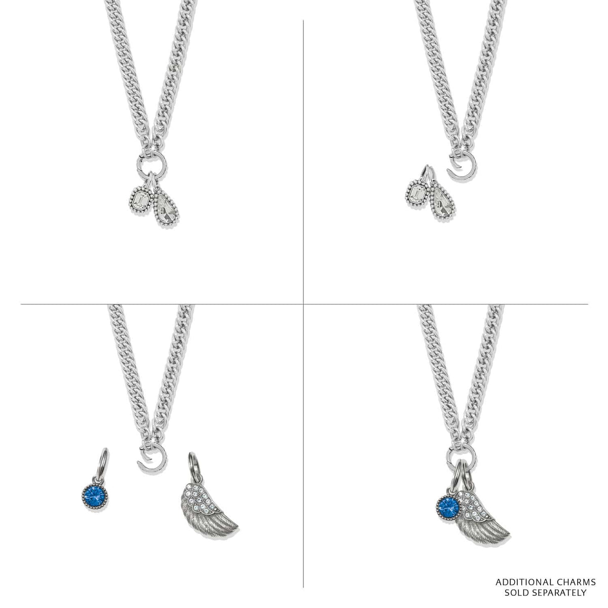 Twinkle Luxe Charm Link Necklace by Brighton