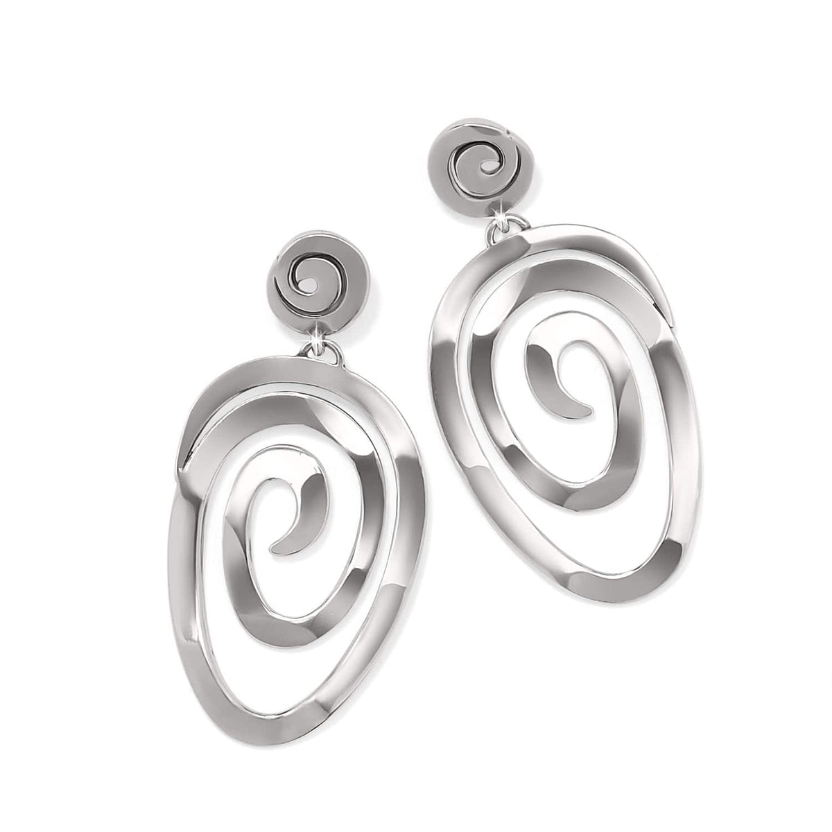 Vertigo Vibe Statement Post Drop Earrings by Brighton