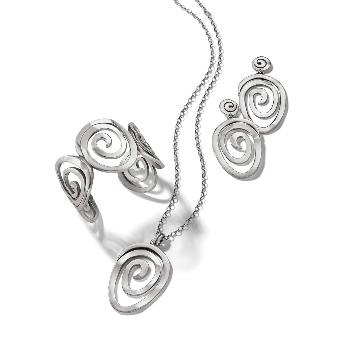 Vertigo Vibe Statement Post Drop Earrings by Brighton